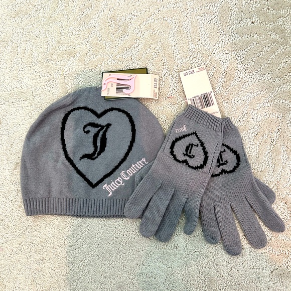 Juicy Couture Accessories - NWT Juicy Couture Beanie + Gloves